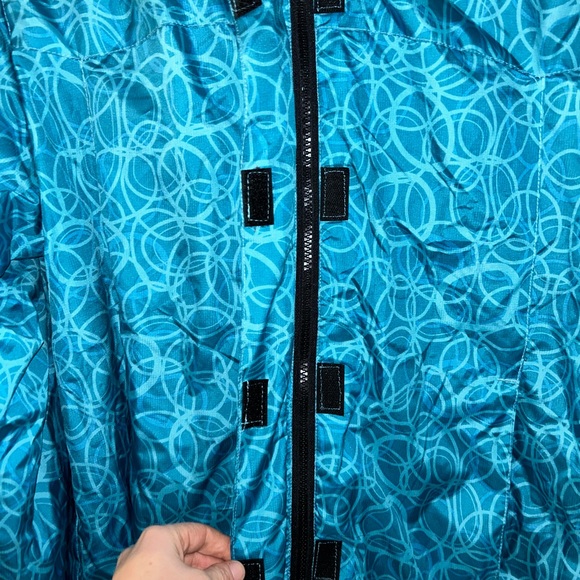 Blue fleeced lined Jacket - Picture 3 of 6